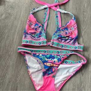 Victoria’s Secret Paisley Print Bikini Summer Beach Swimsuit Vacation Trendy